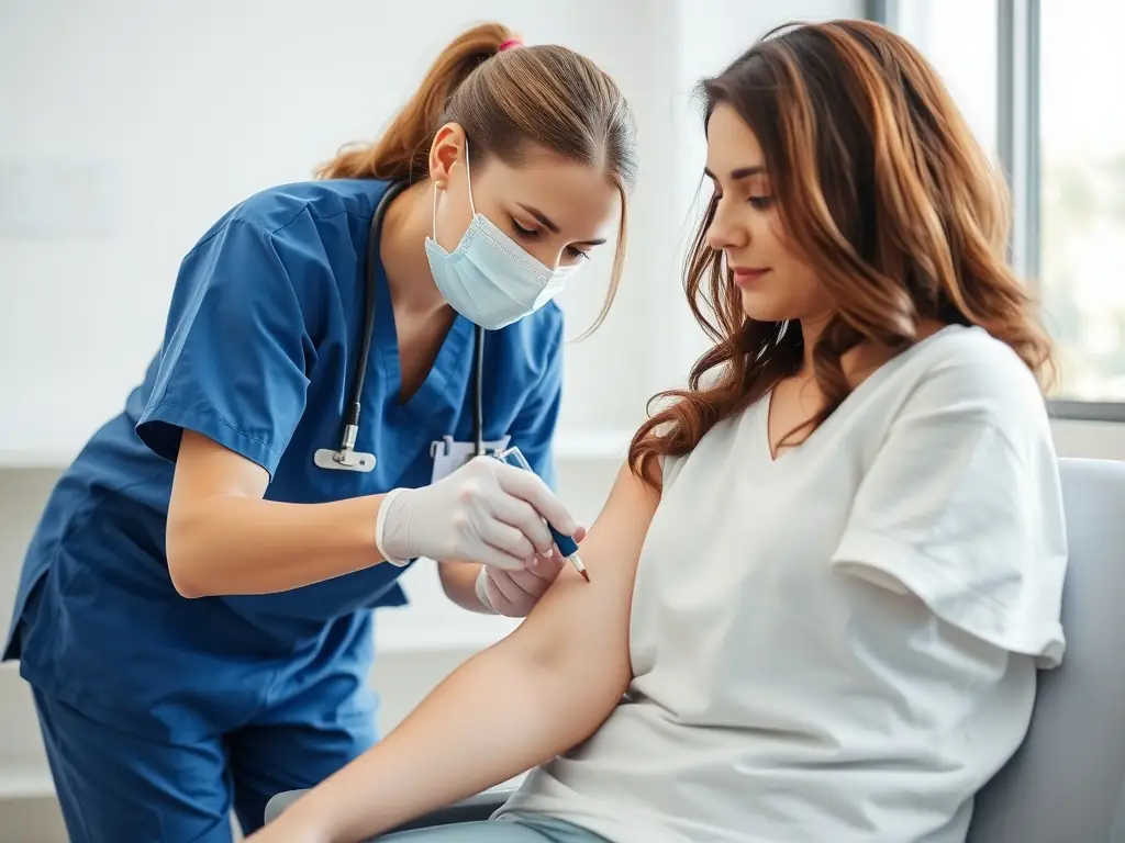A phlebotomist drawing a blood sample from a patient, representing the general lab testing services offered by Lonestar Med Lab.